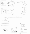 Alternator Brake Controls Governor Spring Ignition Diagram and Parts List for 100602-0137-B1  Briggs and Stratton Engine